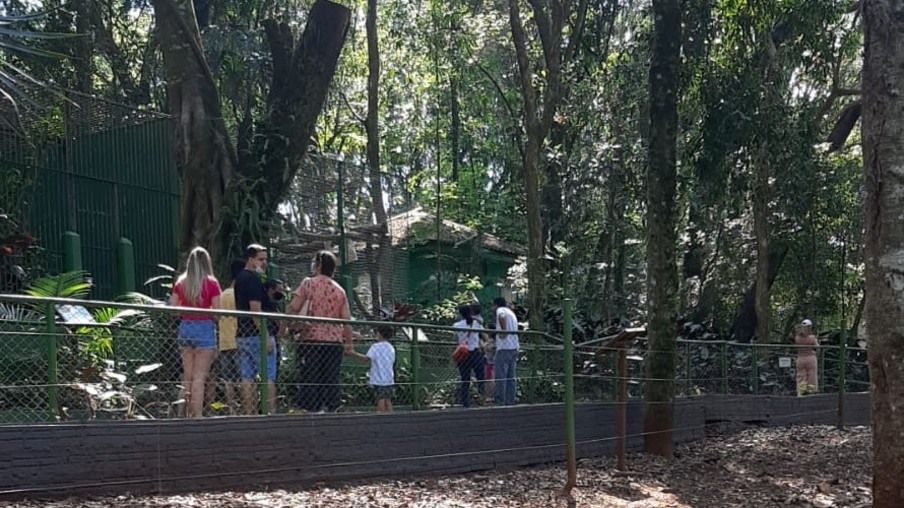 Zoo recebe cerca de mil visitantes pela manhã desta terça-feira