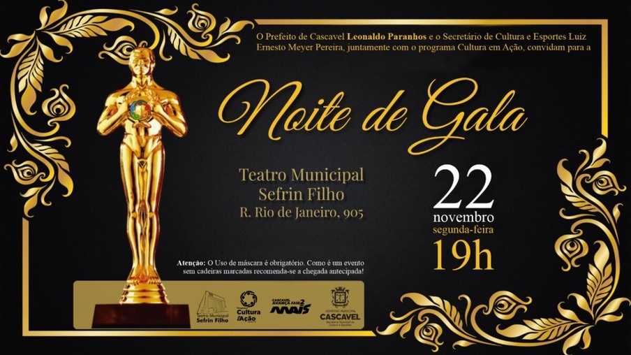 Noite de Gala apresenta espetáculo com música e dança nesta segunda-feira