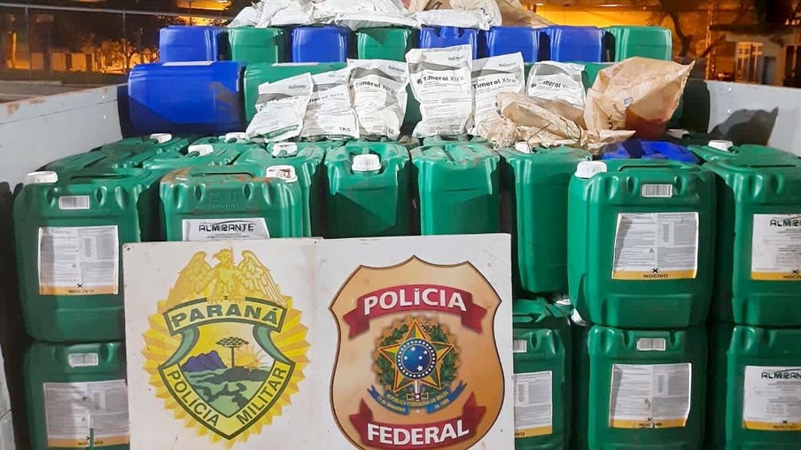 Polícia apreende carga de agrotóxicos avaliada em R$ 10 milhões na região Oeste