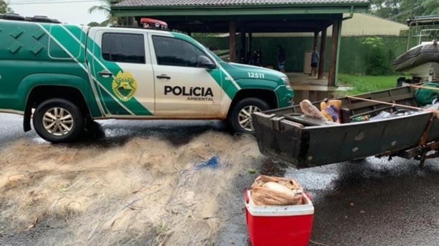 Seis pessoas são multadas em R$ 11 mil após pescaria em São Miguel do Iguaçu