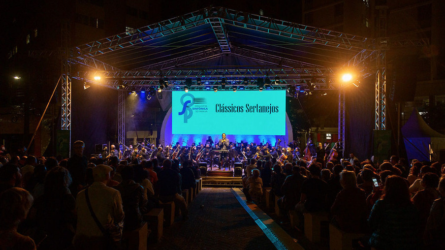 Orquestra Sinfônica do Paraná tem concertos lotados no fim de semana - 
O programa Clássicos Sertanejos e o programa especial de aniversário da OSP
foram apresentados nas cidades de Londrina e Maringá - 28/29/05/2022 -