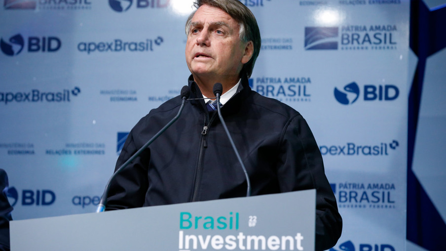 Presidente da República Jair Bolsonaro, participa da cerimônia de Abertura do 5º Fórum de Investimento Brasil 2022
