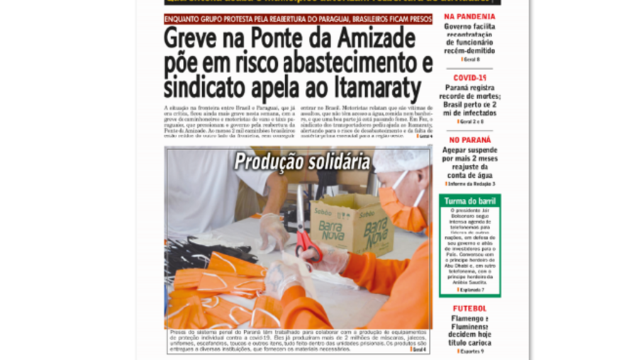 Jornal O Paraná | Edição do dia 15 de julho de 2020