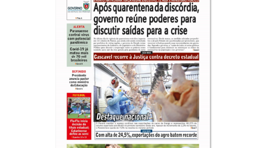 Jornal O Paraná | Edição do dia 11 de julho de 2020