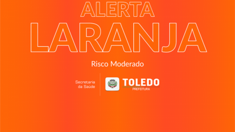 Covid-19: Toledo retoma bandeira laranja