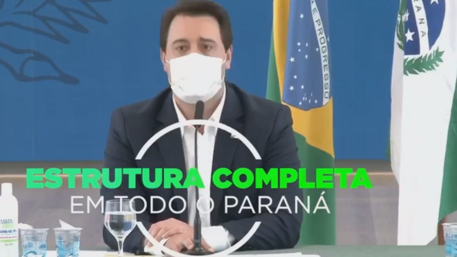 Governador Ratinho Junior fala sobre vacinação contra a covid-19