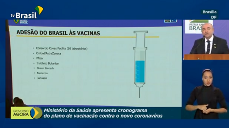 AO VIVO: lançamento do Plano Nacional de Vacinação Contra a covid-19