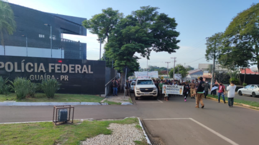 Indígenas protestam contra alteração na regulamentação dos processos de demarcação em Guaíra
