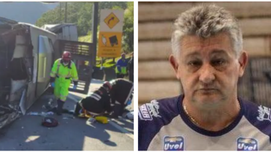 Nei Victor, treinador do Umuarama Futsal confirma duas mortes em acidente na BR-376