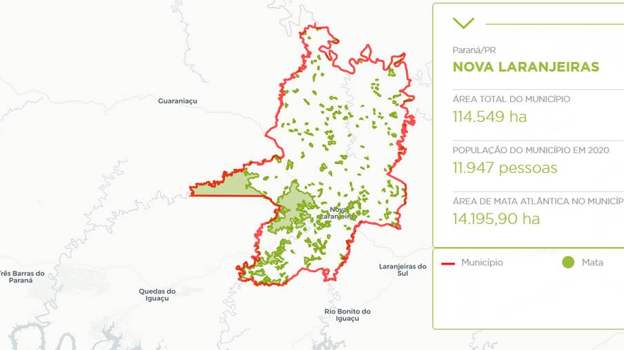 Mata Atlântica: Desmatamento em Nova Laranjeiras representa 140 campos de futebol