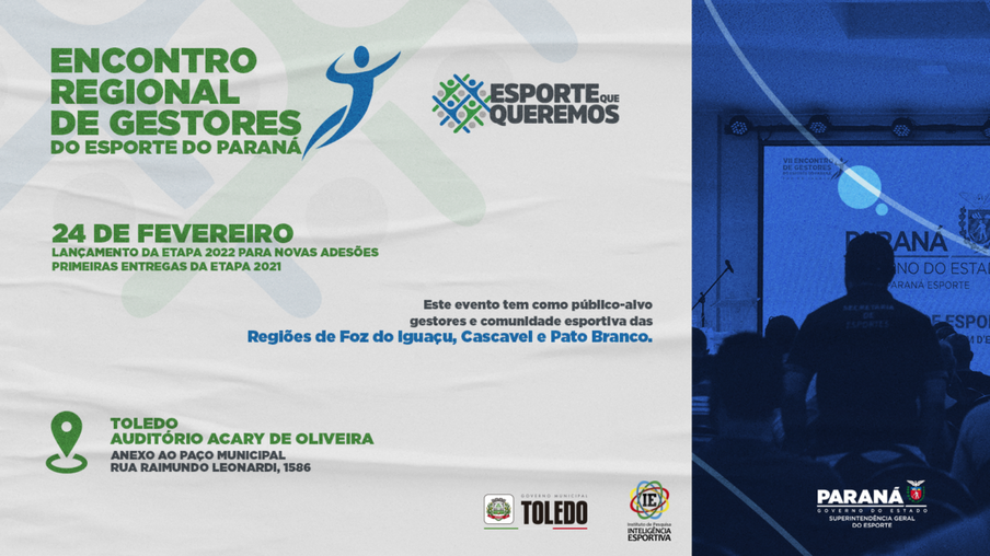 Toledo sedia a 1ª etapa do Encontro Regional dos Gestores do Esporte do Paraná