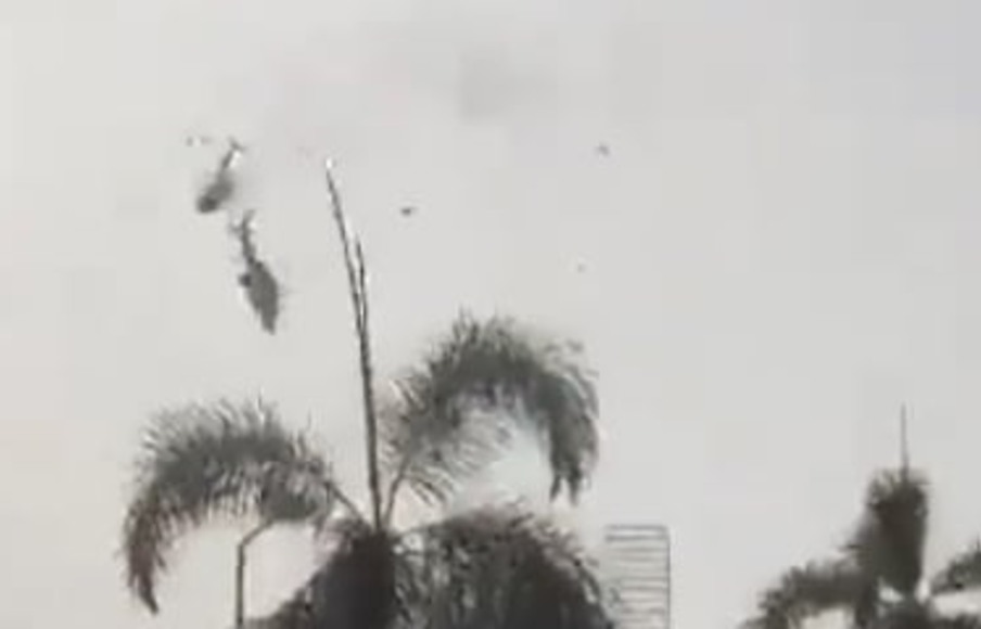 Helicópteros se chocam no ar
