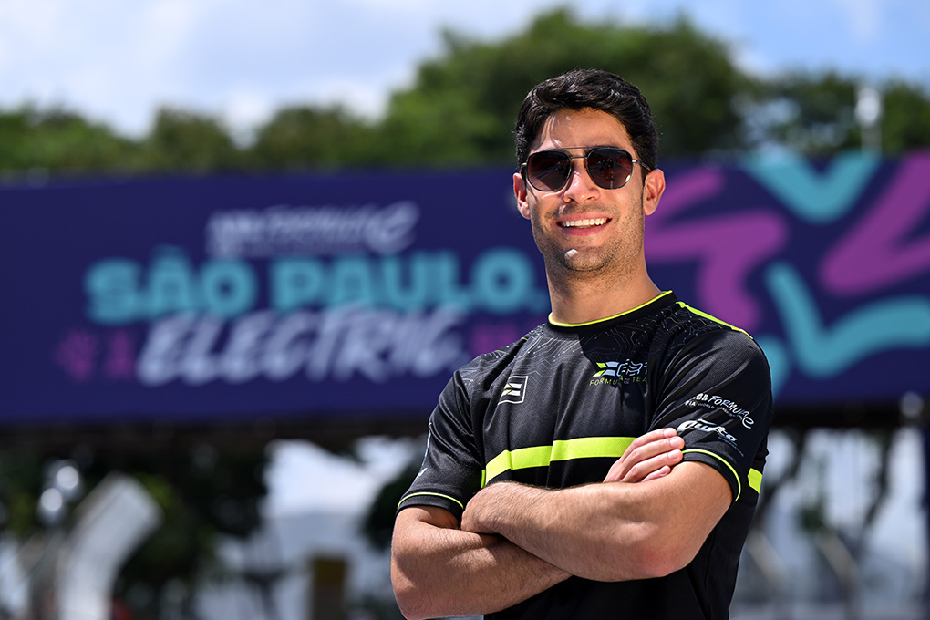 STREETS OF SAO PAULO, BRAZIL - MARCH 14: Sergio Sette Camara, ERT Formula E Team during the Sao Paulo ePrix at Streets of Sao Paulo on Thursday March 14, 2024, Brazil. (Photo by Sam Bagnall / LAT Images)