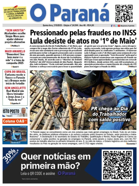 O Paraná | Edição 01/05/2025